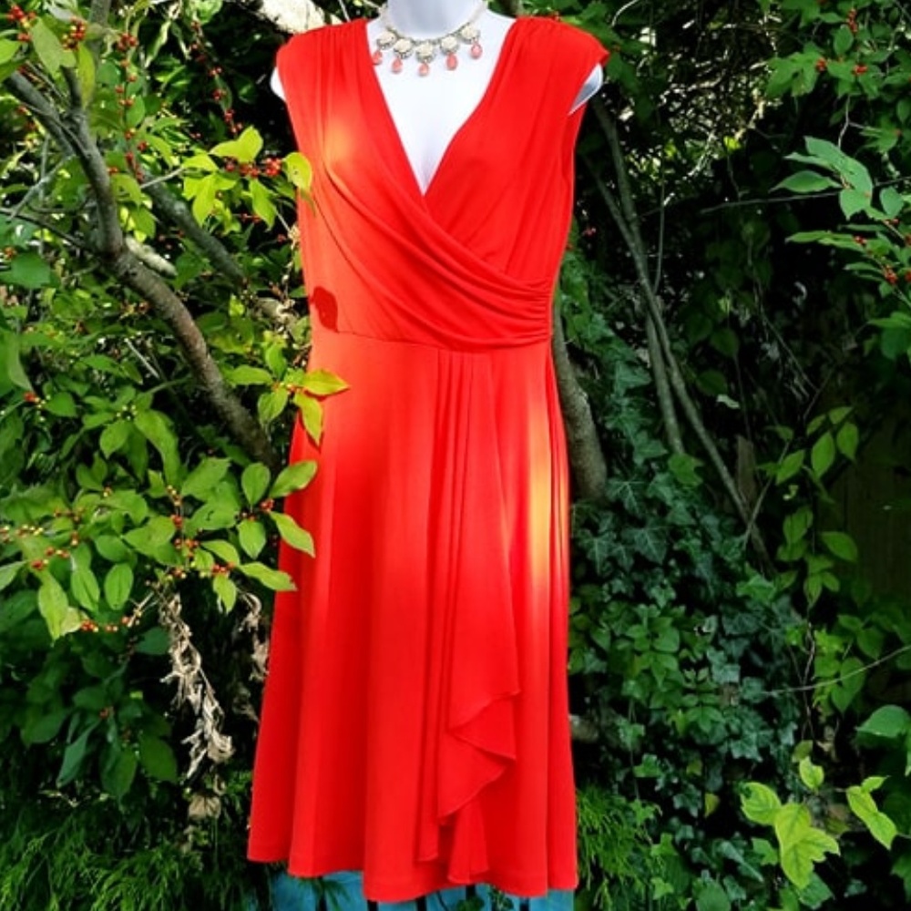 NWT🍁 TANGERINE Fall Flair DRESS Scene 🍁AB Studio